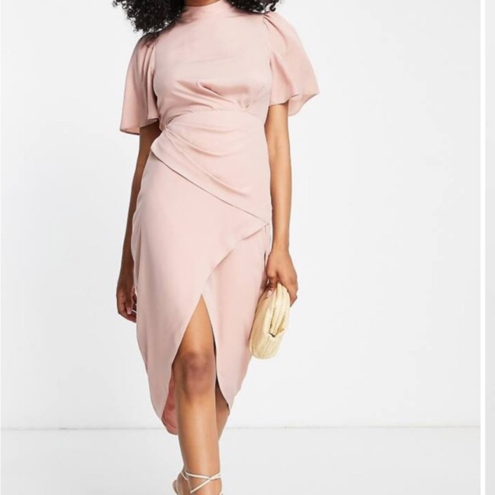 ASOS Blush Midi Dress